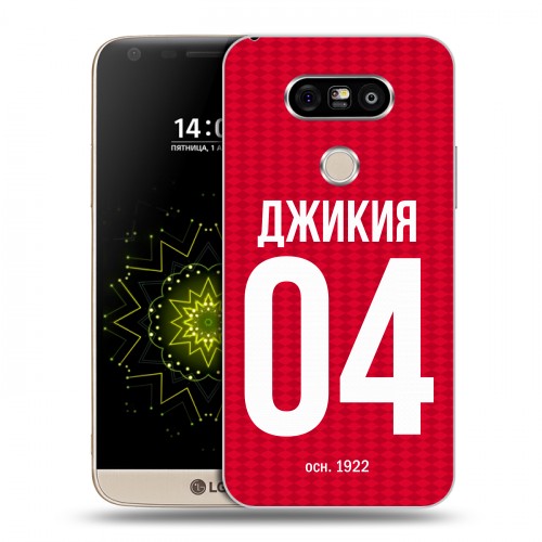 Дизайнерский пластиковый чехол для LG G5 Red White Fans