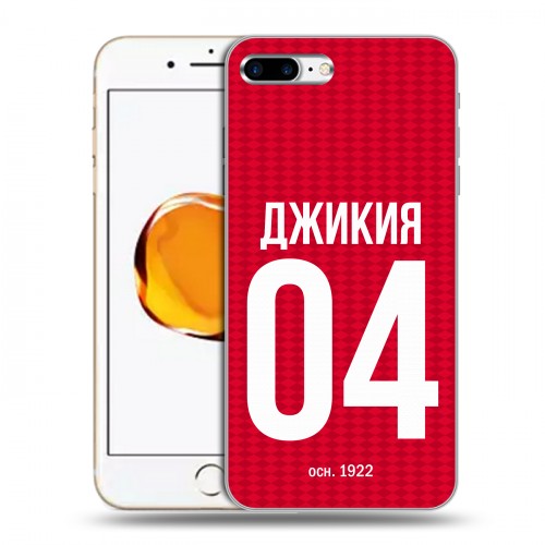 Дизайнерский пластиковый чехол для Iphone 7 Plus / 8 Plus Red White Fans