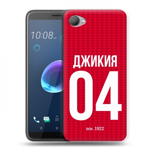 Дизайнерский пластиковый чехол для HTC Desire 12 Red White Fans