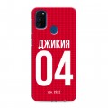 Дизайнерский силиконовый чехол для Samsung Galaxy M30s Red White Fans