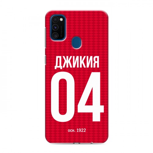 Дизайнерский силиконовый чехол для Samsung Galaxy M30s Red White Fans