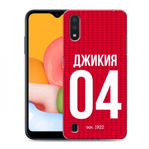 Дизайнерский силиконовый чехол для Samsung Galaxy M01 Red White Fans