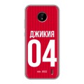 Дизайнерский пластиковый чехол для Nokia C20 Red White Fans