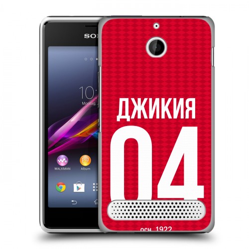 Дизайнерский силиконовый чехол для Sony Xperia E1 Red White Fans