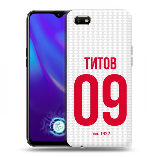 Дизайнерский силиконовый с усиленными углами чехол для OPPO A1k Red White Fans