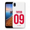 Дизайнерский силиконовый чехол для Xiaomi RedMi 7A Red White Fans