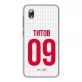 Дизайнерский силиконовый чехол для ZTE Blade A3 (2019) Red White Fans