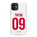 Дизайнерский силиконовый чехол для Iphone 12 Red White Fans