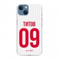 Дизайнерский силиконовый чехол для Iphone 13 Red White Fans