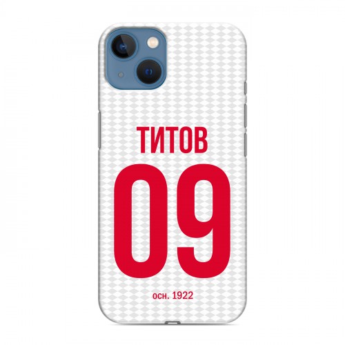 Дизайнерский силиконовый чехол для Iphone 13 Red White Fans