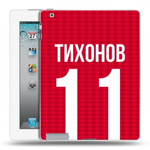 Дизайнерский пластиковый чехол для Ipad 2/3/4 Red White Fans