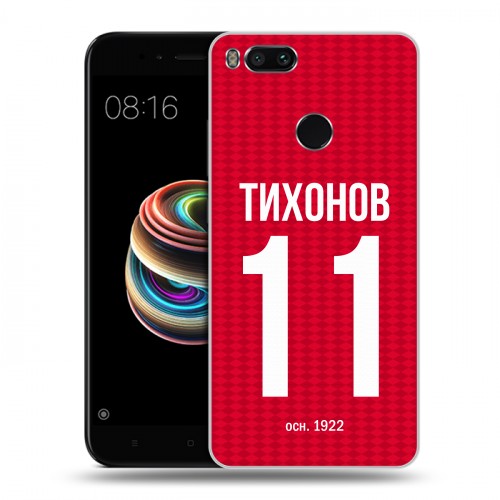 Дизайнерский силиконовый чехол для Xiaomi Mi5X Red White Fans