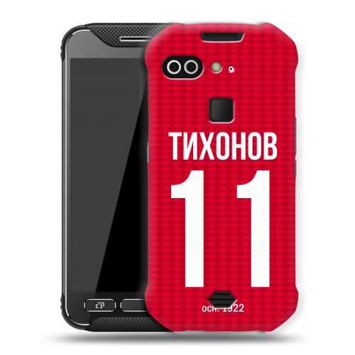 Дизайнерский силиконовый чехол для AGM X2 Red White Fans