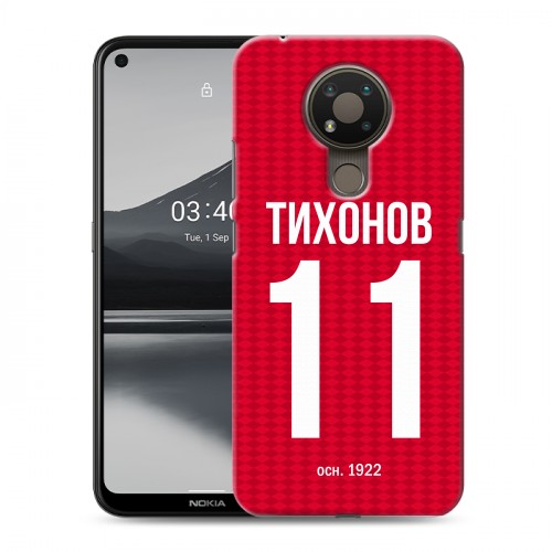 Дизайнерский пластиковый чехол для Nokia 3.4 Red White Fans