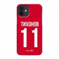 Дизайнерский силиконовый чехол для Iphone 12 Red White Fans