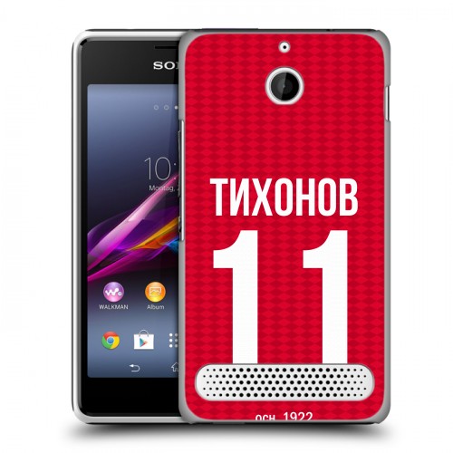 Дизайнерский силиконовый чехол для Sony Xperia E1 Red White Fans