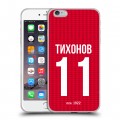 Дизайнерский силиконовый чехол для Iphone 6 Plus/6s Plus Red White Fans