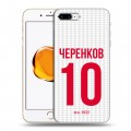 Дизайнерский пластиковый чехол для Iphone 7 Plus / 8 Plus Red White Fans