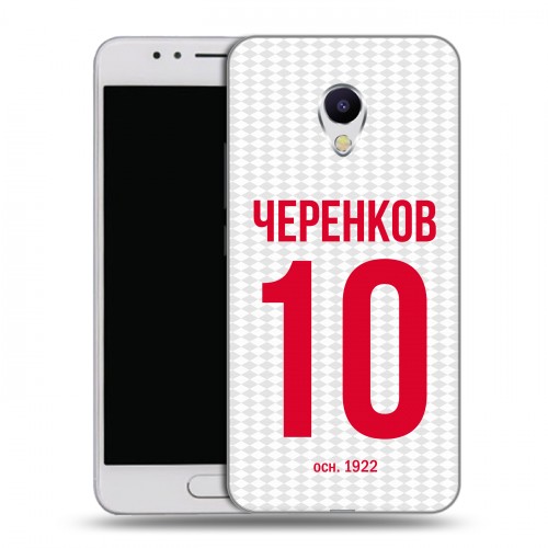 Дизайнерский силиконовый чехол для Meizu M5s Red White Fans