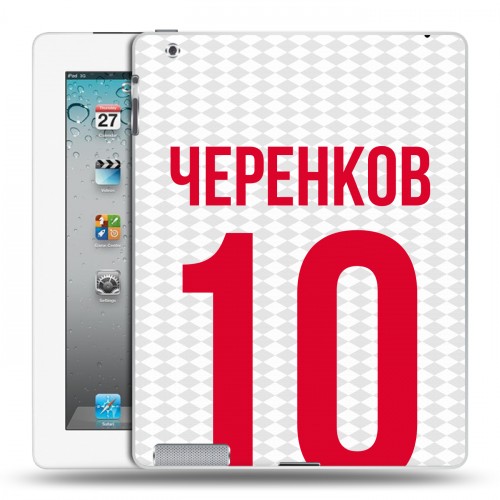 Дизайнерский пластиковый чехол для Ipad 2/3/4 Red White Fans