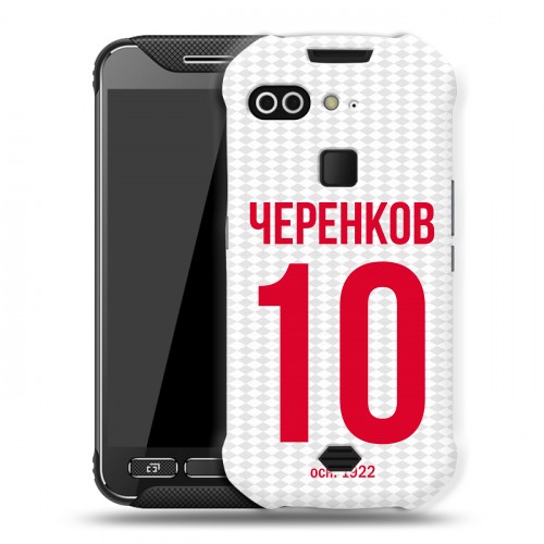 Дизайнерский силиконовый чехол для AGM X2 Red White Fans