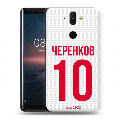 Дизайнерский силиконовый чехол для Nokia 8 Sirocco Red White Fans