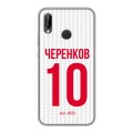 Дизайнерский силиконовый чехол для Huawei P20 Lite Red White Fans