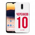 Дизайнерский пластиковый чехол для Nokia 2.3 Red White Fans