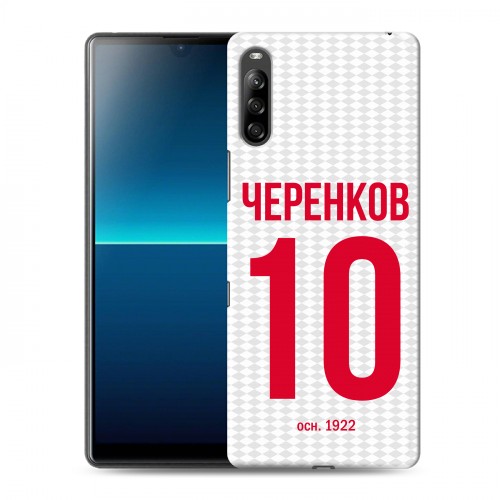 Дизайнерский силиконовый с усиленными углами чехол для Sony Xperia L4 Red White Fans