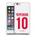 Дизайнерский силиконовый чехол для Iphone 6 Plus/6s Plus Red White Fans