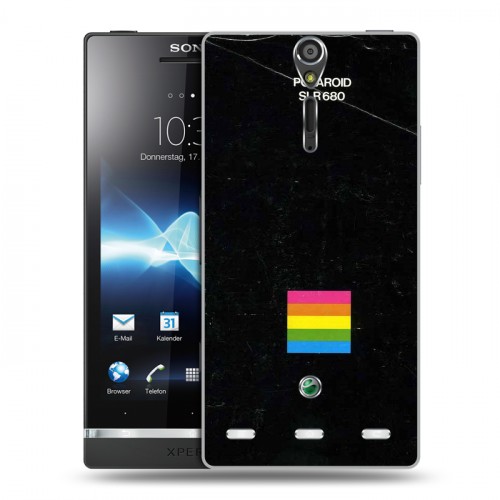 Дизайнерский пластиковый чехол для Sony Xperia S Кассеты из 90х