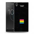 Дизайнерский пластиковый чехол для Sony Xperia L1 Кассеты из 90х