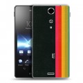 Дизайнерский пластиковый чехол для Sony Xperia TX Кассеты из 90х