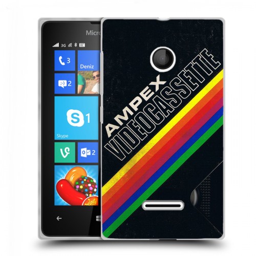 Дизайнерский пластиковый чехол для Microsoft Lumia 435 Кассеты из 90х