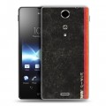 Дизайнерский пластиковый чехол для Sony Xperia TX Кассеты из 90х