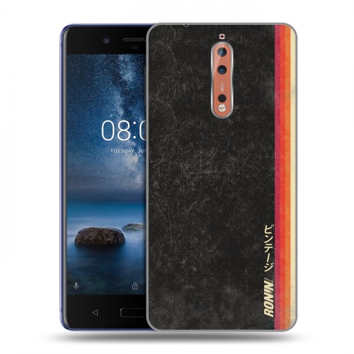 Дизайнерский пластиковый чехол для Nokia 8 Кассеты из 90х