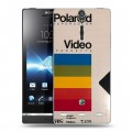 Дизайнерский пластиковый чехол для Sony Xperia S Кассеты из 90х