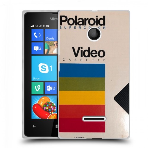 Дизайнерский пластиковый чехол для Microsoft Lumia 435 Кассеты из 90х
