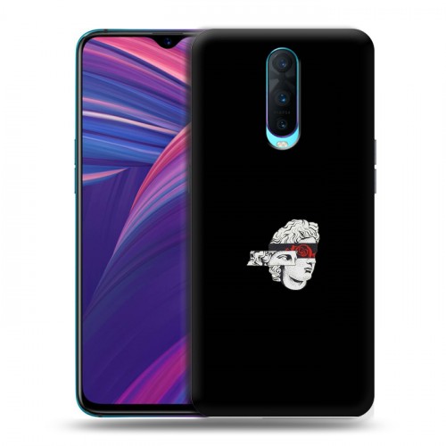 Дизайнерский пластиковый чехол для OPPO RX17 Pro Минимализм на черном