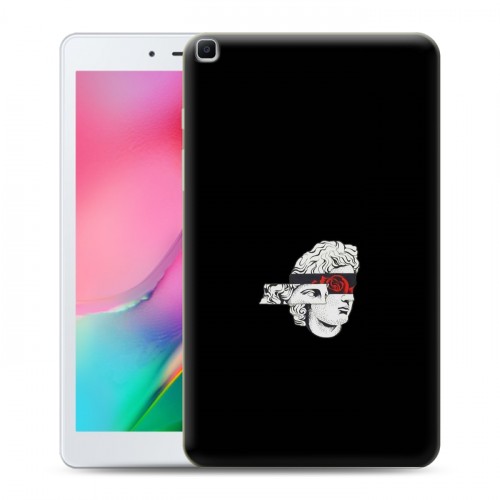 Дизайнерский силиконовый чехол для Samsung Galaxy Tab A 8.0 (2019) Минимализм на черном