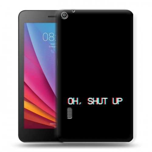 Дизайнерский силиконовый чехол для Huawei MediaPad T3 7 Минимализм на черном