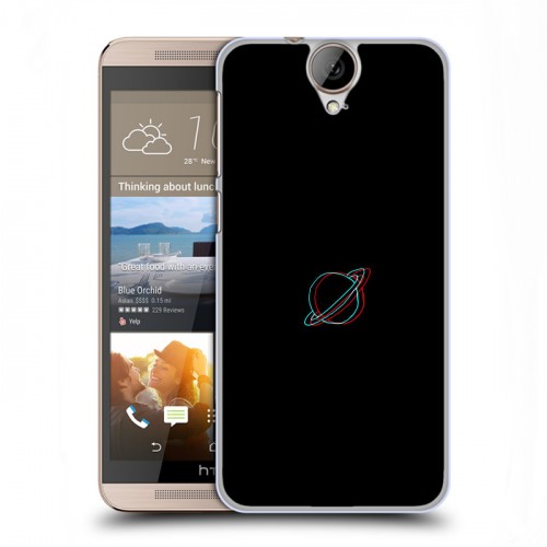 Дизайнерский пластиковый чехол для HTC One E9+ Минимализм на черном