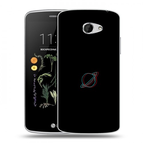 Дизайнерский пластиковый чехол для LG K5 Минимализм на черном