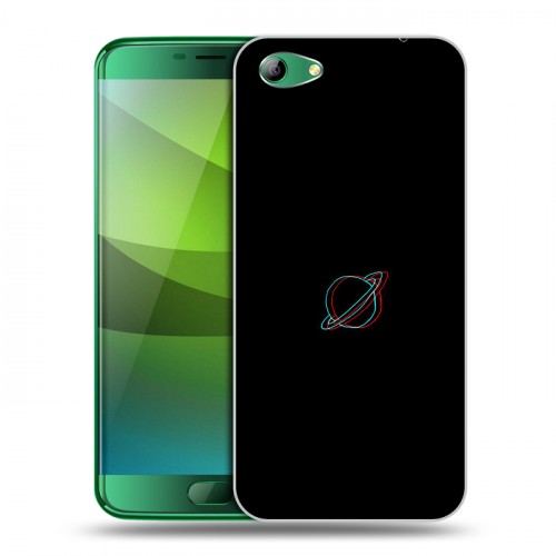 Дизайнерский силиконовый чехол для Elephone S7 Минимализм на черном