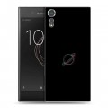 Дизайнерский пластиковый чехол для Sony Xperia XZs Минимализм на черном