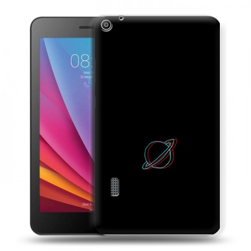 Дизайнерский силиконовый чехол для Huawei MediaPad T3 7 Минимализм на черном