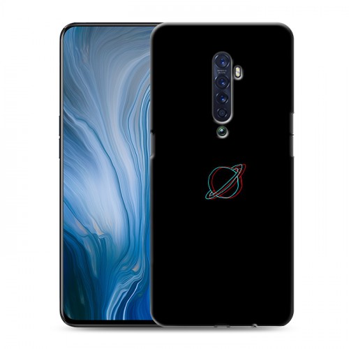 Дизайнерский пластиковый чехол для OPPO Reno2 Z Минимализм на черном