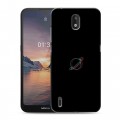 Дизайнерский силиконовый чехол для Nokia 1.3 Минимализм на черном