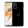 Дизайнерский пластиковый чехол для OnePlus 8T Минимализм на черном