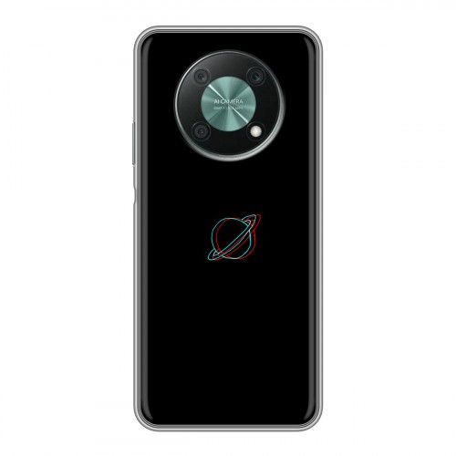 Дизайнерский пластиковый чехол для Huawei Nova Y90 Минимализм на черном
